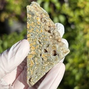 Ocean Jasper Crystal Free-form with Light Green & Yellow (OBJ - Sea Jasper)